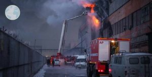 A Fire Broke Out at the Altai Tire Factory in the Russian City of Burnol