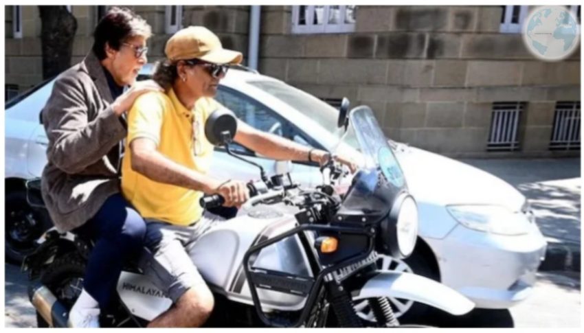 Amitabh Bachchan took a Lift from stranger and Reached the set on Bike