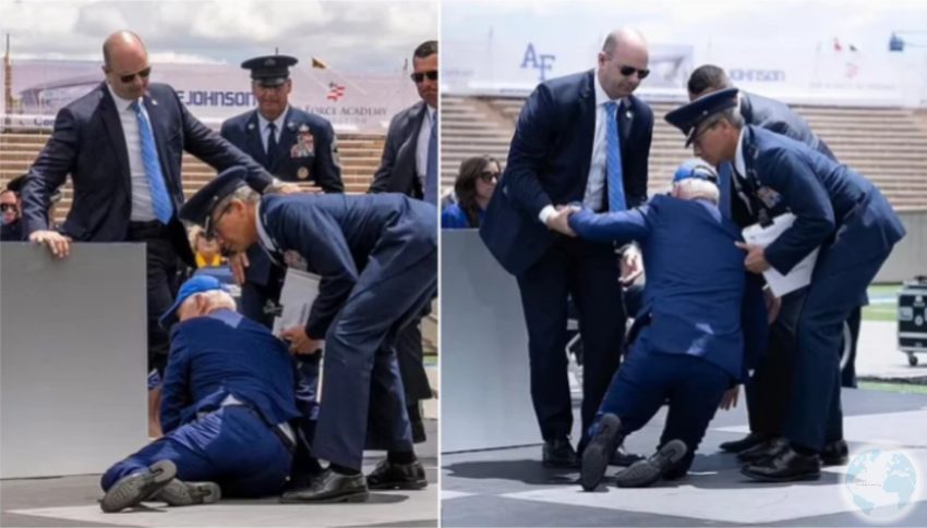 US President Joe Biden Collapsed on Stage During the Ceremony