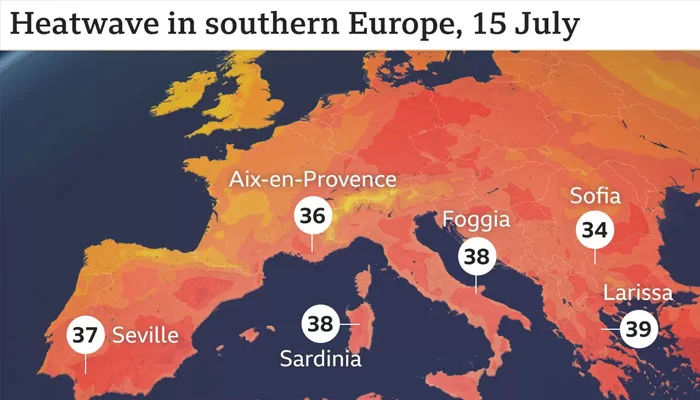 Heat Wave in Europe: Red Alert issued in 15 Cities of Italy