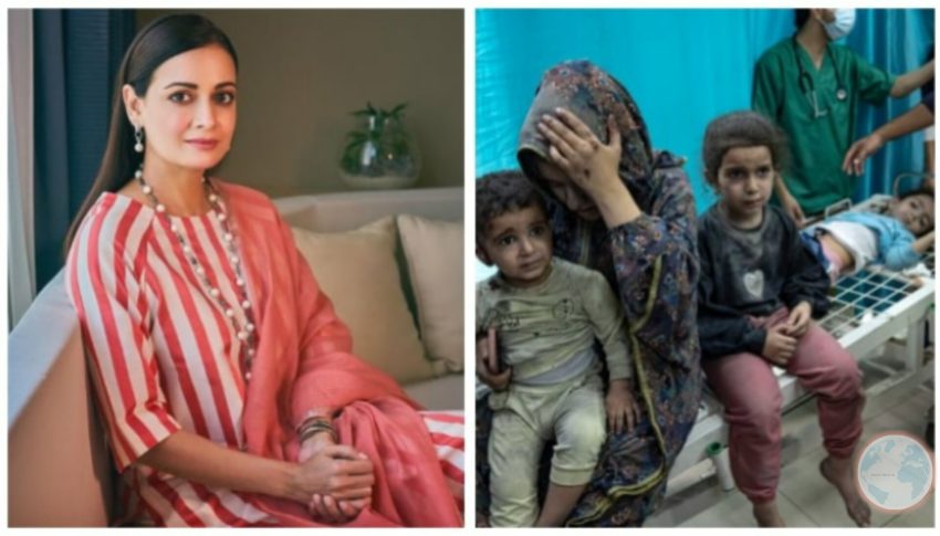 Bollywood actress Dia Mirza demands an immediate ceasefire in Gaza